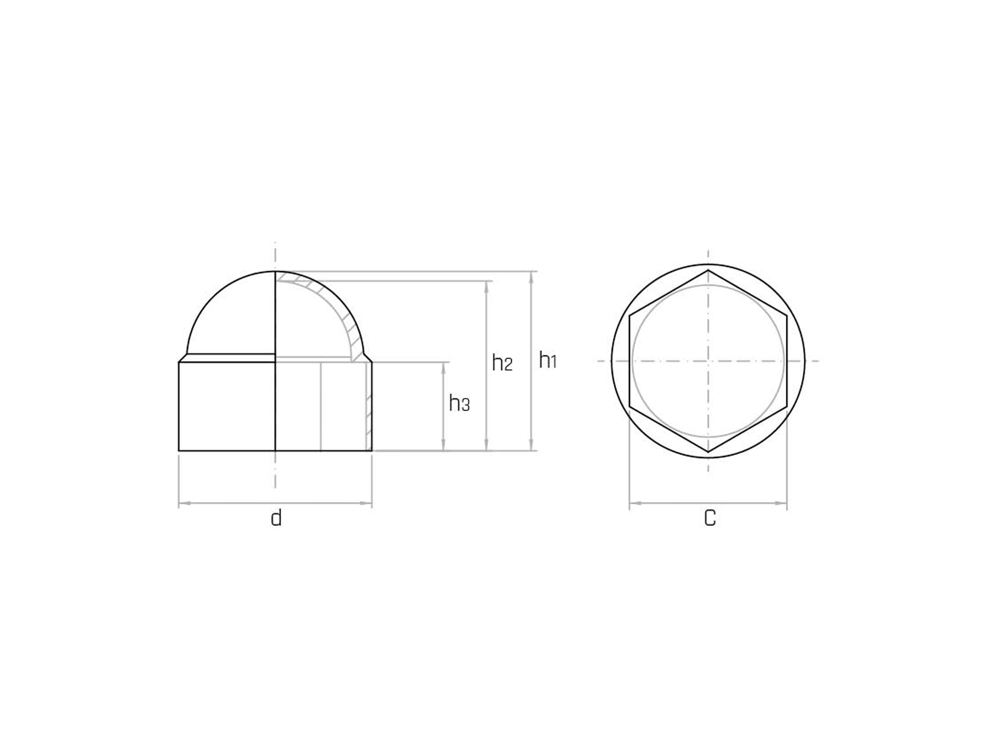 Nut covers (Pack of 50pcs to 100pcs) - CD - Range Nut covers (Pack of 50pcs to 100pcs) - CD - Range
